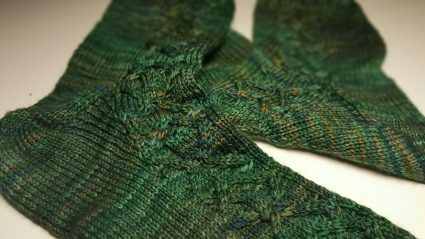 efeuranken - socken für den mann