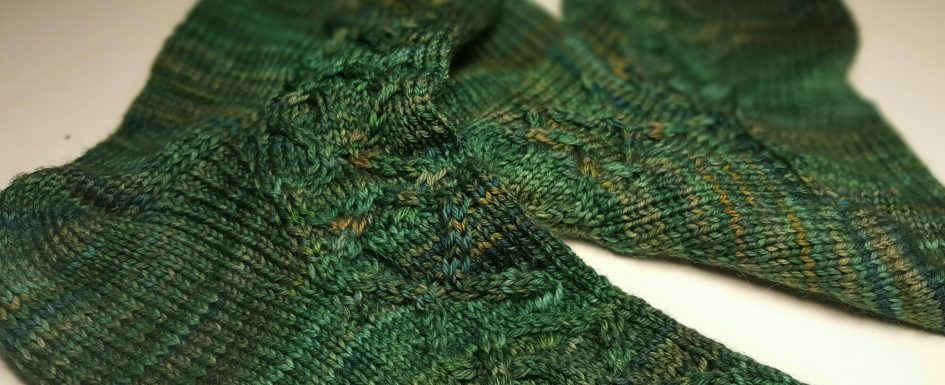 efeuranken - socken für den mann