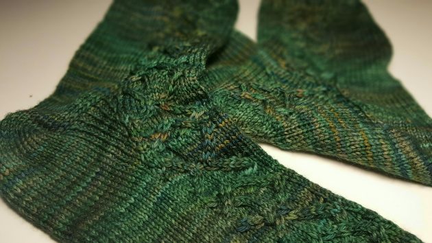 efeuranken - socken für den mann